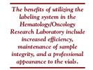 Equipment Labeling to Increase Efficiency and Accuracy in the Laboratory
